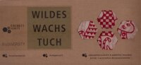 Wildes Wachs Tuch "Katze" 3er Set