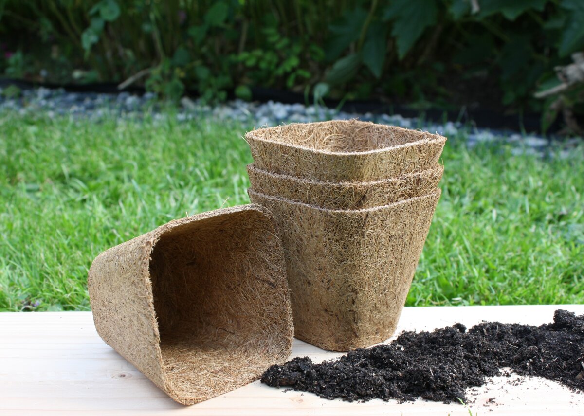 bambus blumenkasten sichtschutz Großer Bambus-Pflanzkasten quadratisch – XL Pflanzkübel Balkon – Bambusbasis main image 0