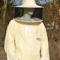 Imkerjacke mit rundum Belüftung, Visier rund, Gr. M