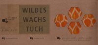 Wildes Wachs Tuch "Retro" orange, 3er Set