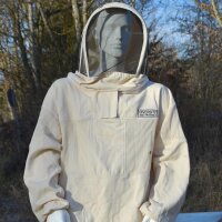 Imkerjacke mit Teilbelüftung, Visier Fechtmaske, Gr. S
